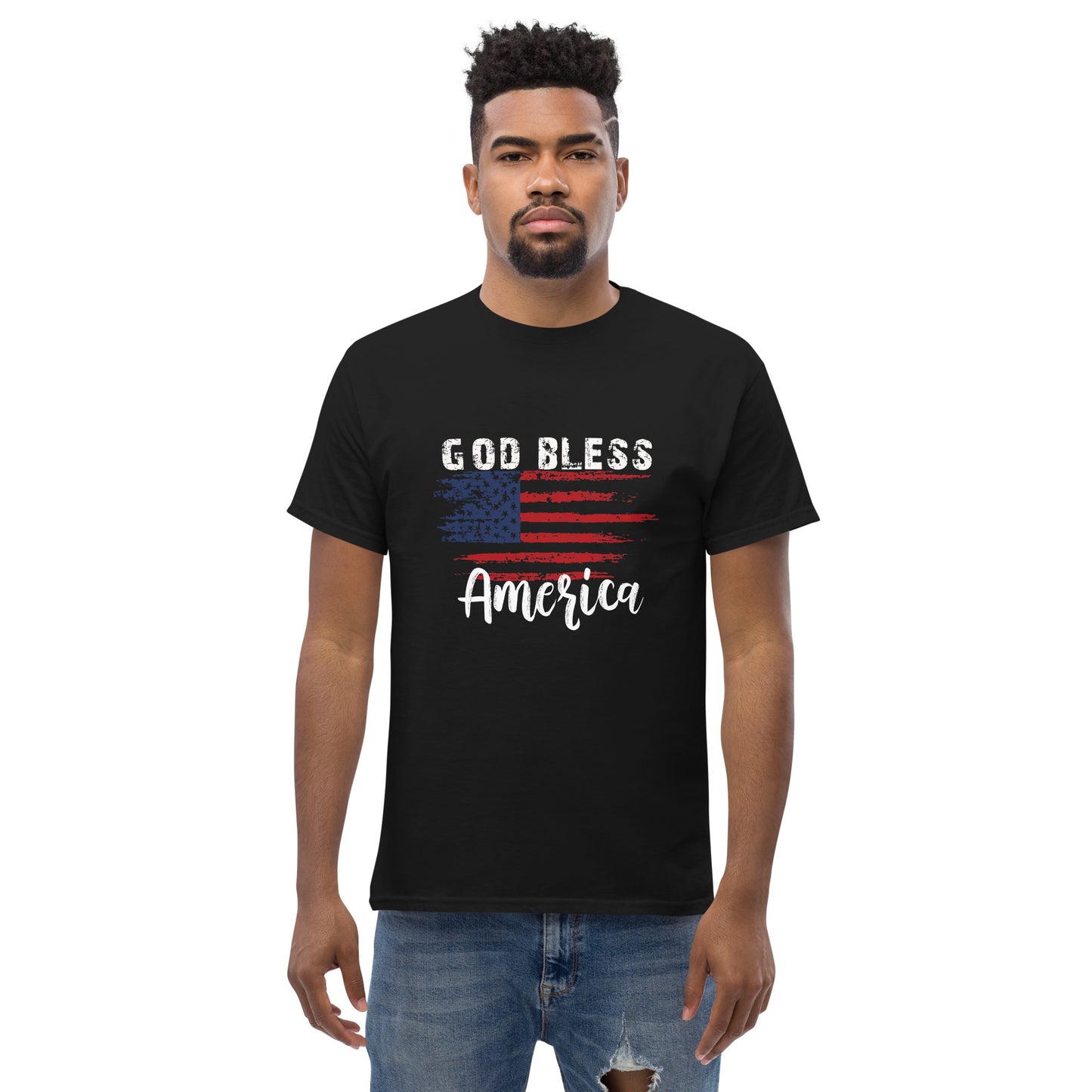 God Bless America T-Shirt - Patriotic Men's Apparel