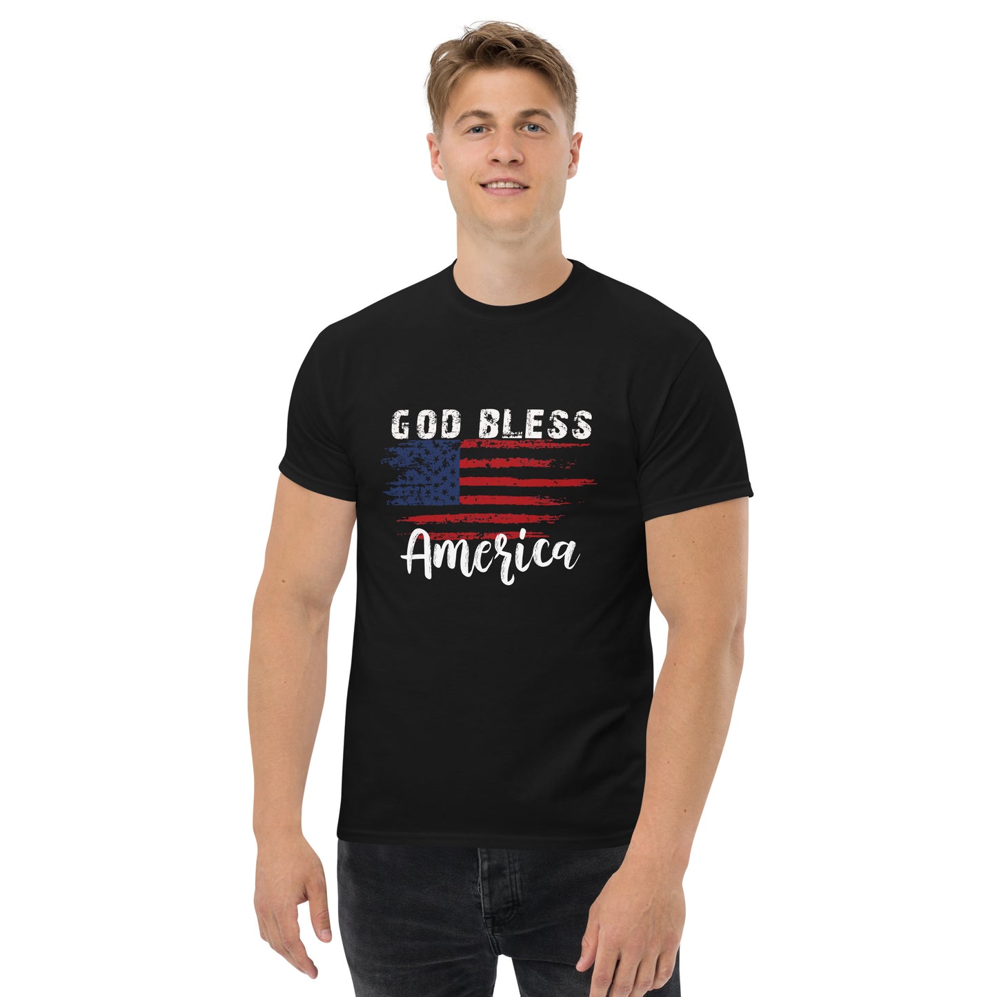 God Bless America T-Shirt - Patriotic Men's Apparel