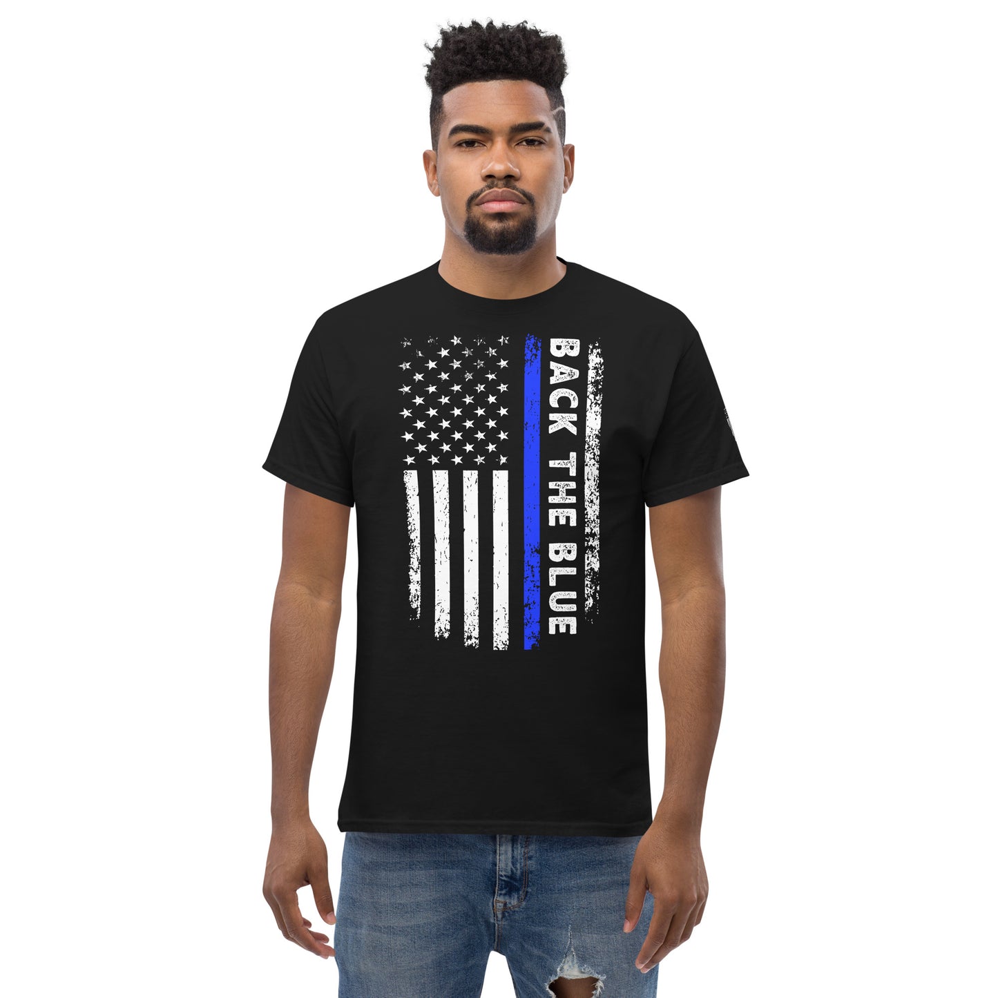 Back the Blue American Flag T-Shirt