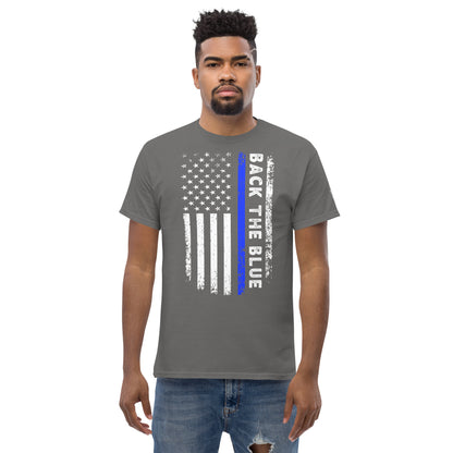 Back the Blue American Flag T-Shirt