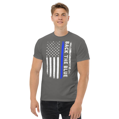 Back the Blue American Flag T-Shirt