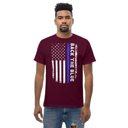 Back the Blue American Flag T-Shirt