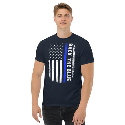 Back the Blue American Flag T-Shirt