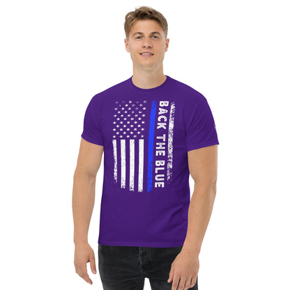 Back the Blue American Flag T-Shirt